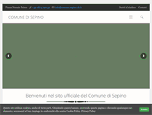 Tablet Screenshot of comune.sepino.cb.it